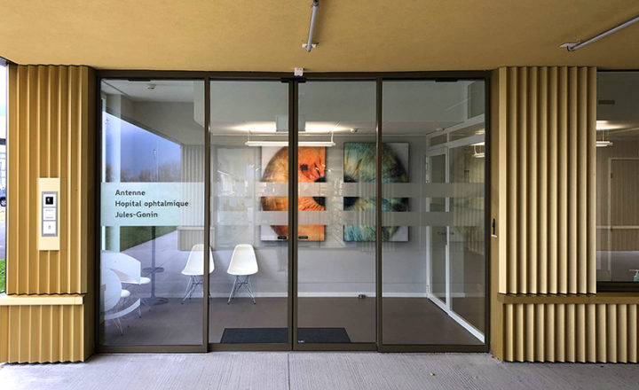 Entrée de l'antenne du dépistage du diabète à l'espace Santé Rennaz