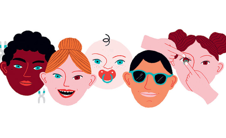 Illustration couleur des yeux
