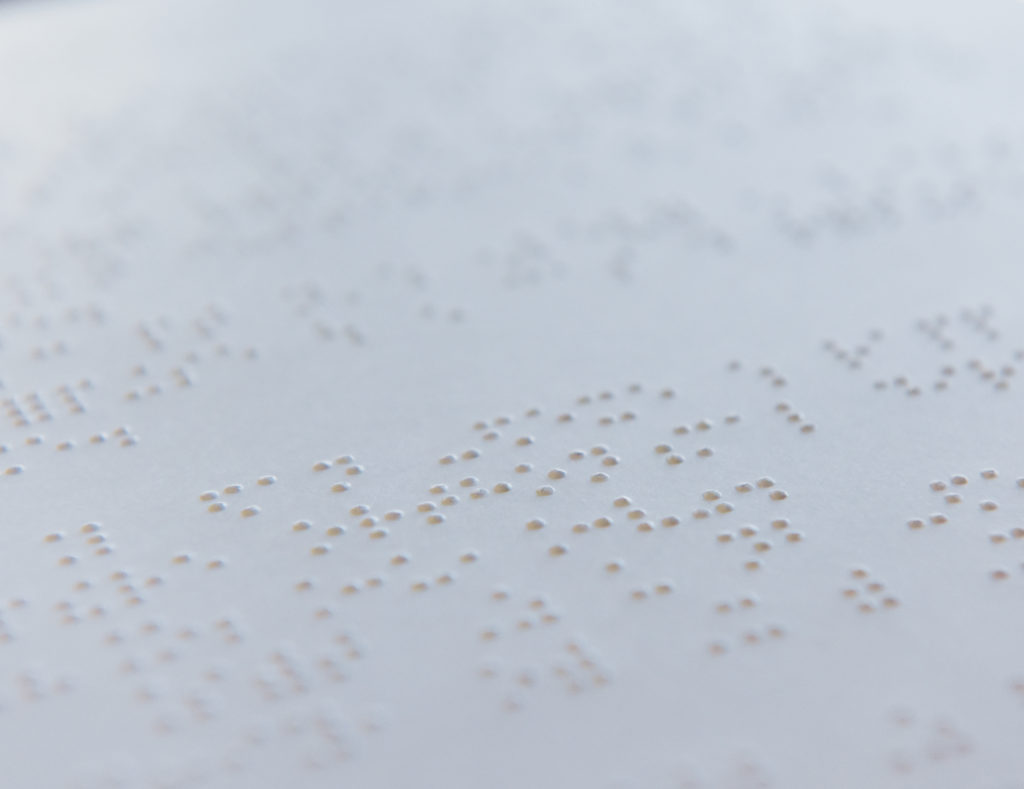 Page en braille