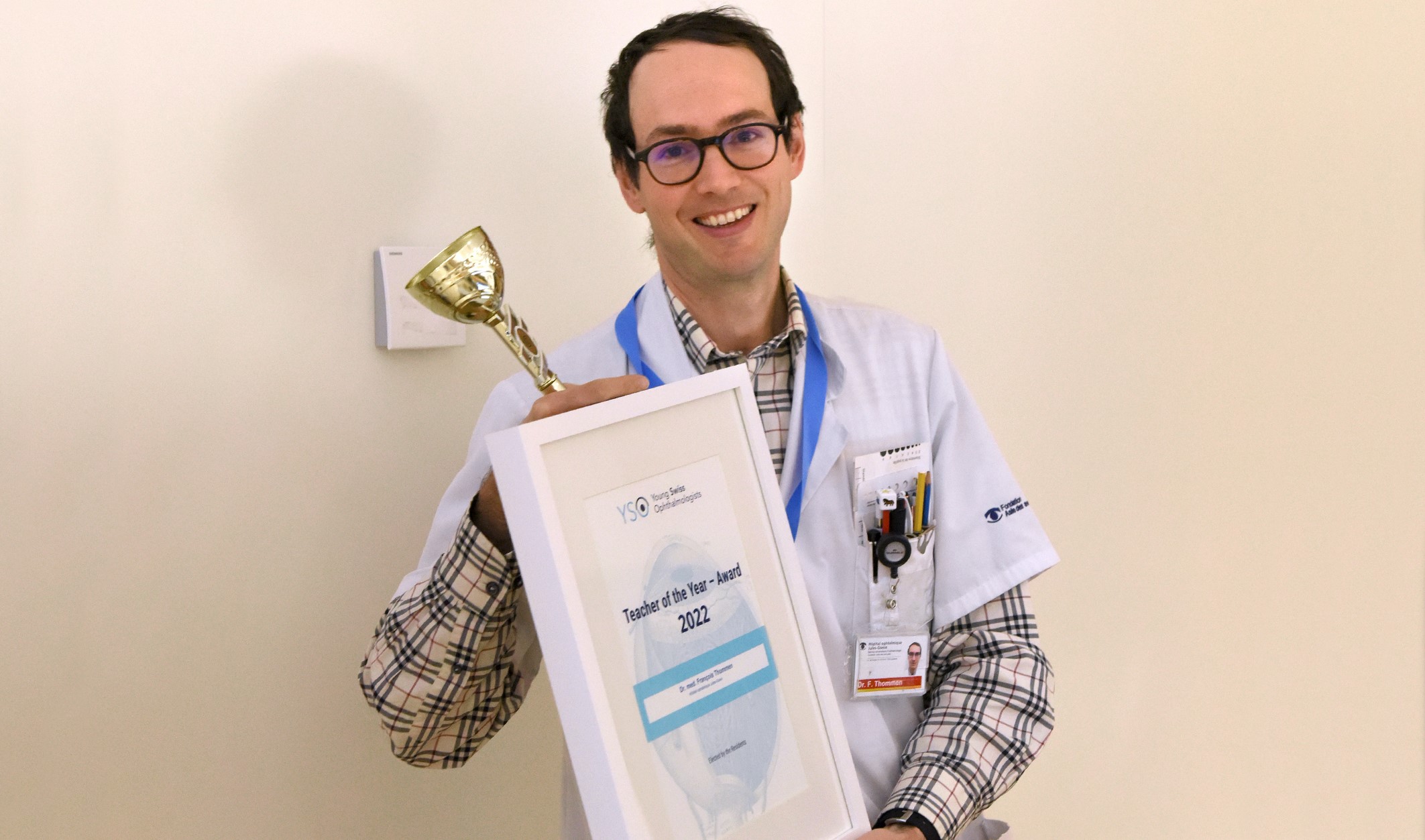 Le Dr François Thommen élu Teacher of the Year 2022