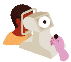 L’auto-réfractomètre est un appareil qui permet de mesurer des troubles visuels tels que la myopie, l’astigmatisme ou l’hypermétropie.