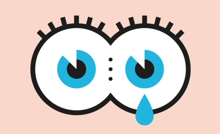 Illustration de yeux qui pleurent