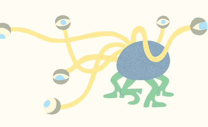 Dessin d'un animaux avec plusieurs yeux