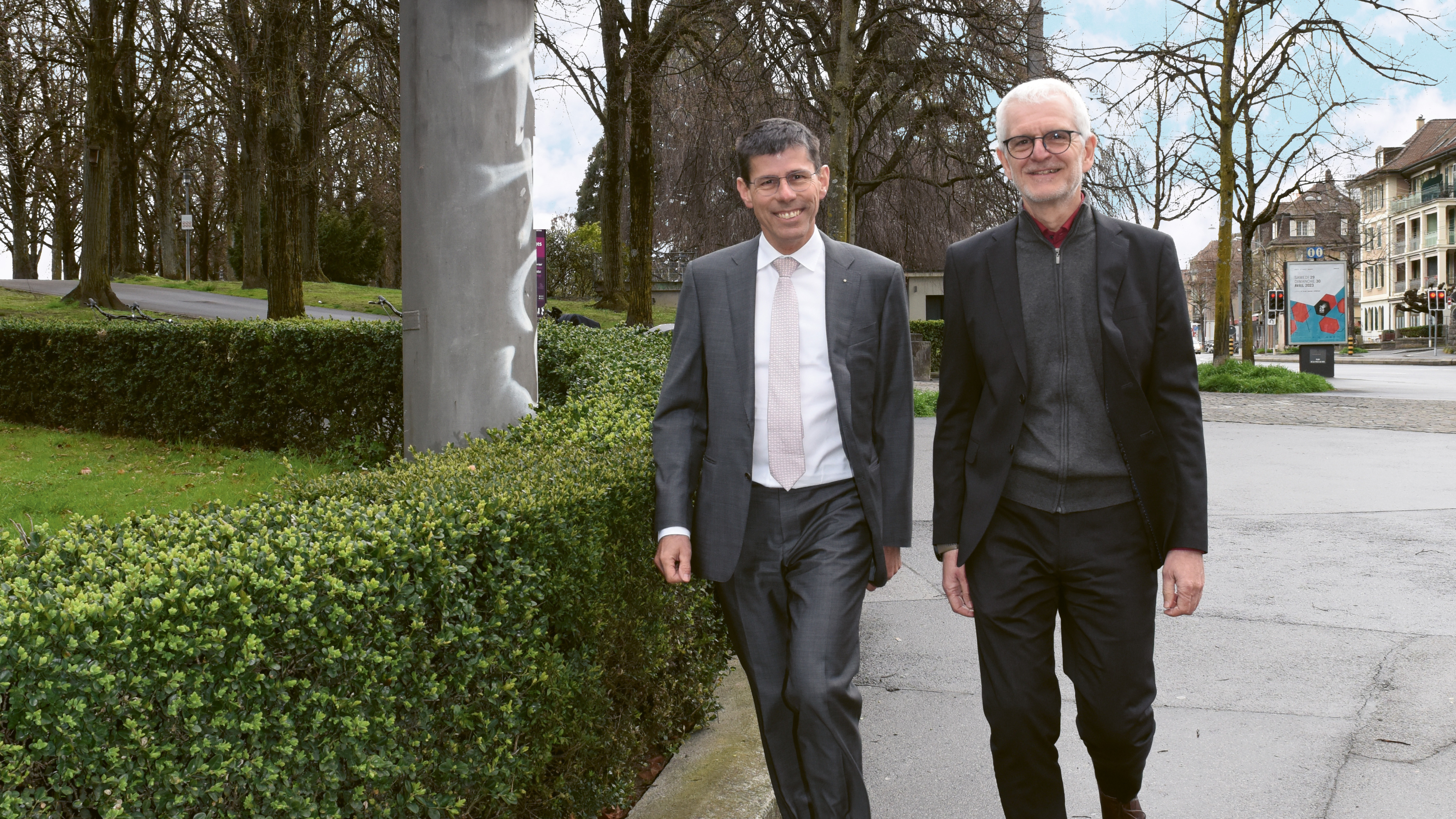 Me Logoz, président, et M. Castagna, directeur général