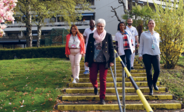 Mireille Carrupt, directrice de l'EMS et son équipe