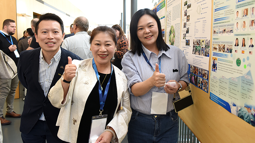 Photo des dirigeants ophtalmiques du monde venus au Congrès WAEH