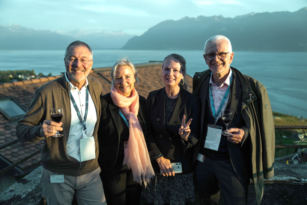 Une partie du comité d'organisation du congrès WAEH 2025 (de gauche à droite) : Jean-Pierre Klumpp, Muriel Faienza, Maaike van Zuilen et Vincent Castagna.