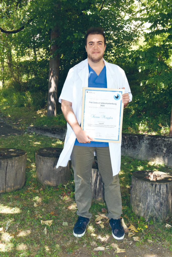 Le Prix Kattenburg récompense 
notamment le Dr Kevin Müggler