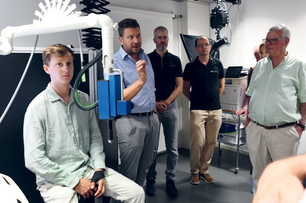 Visite d’une fondation donatrice au Centre 
d’imagerie.