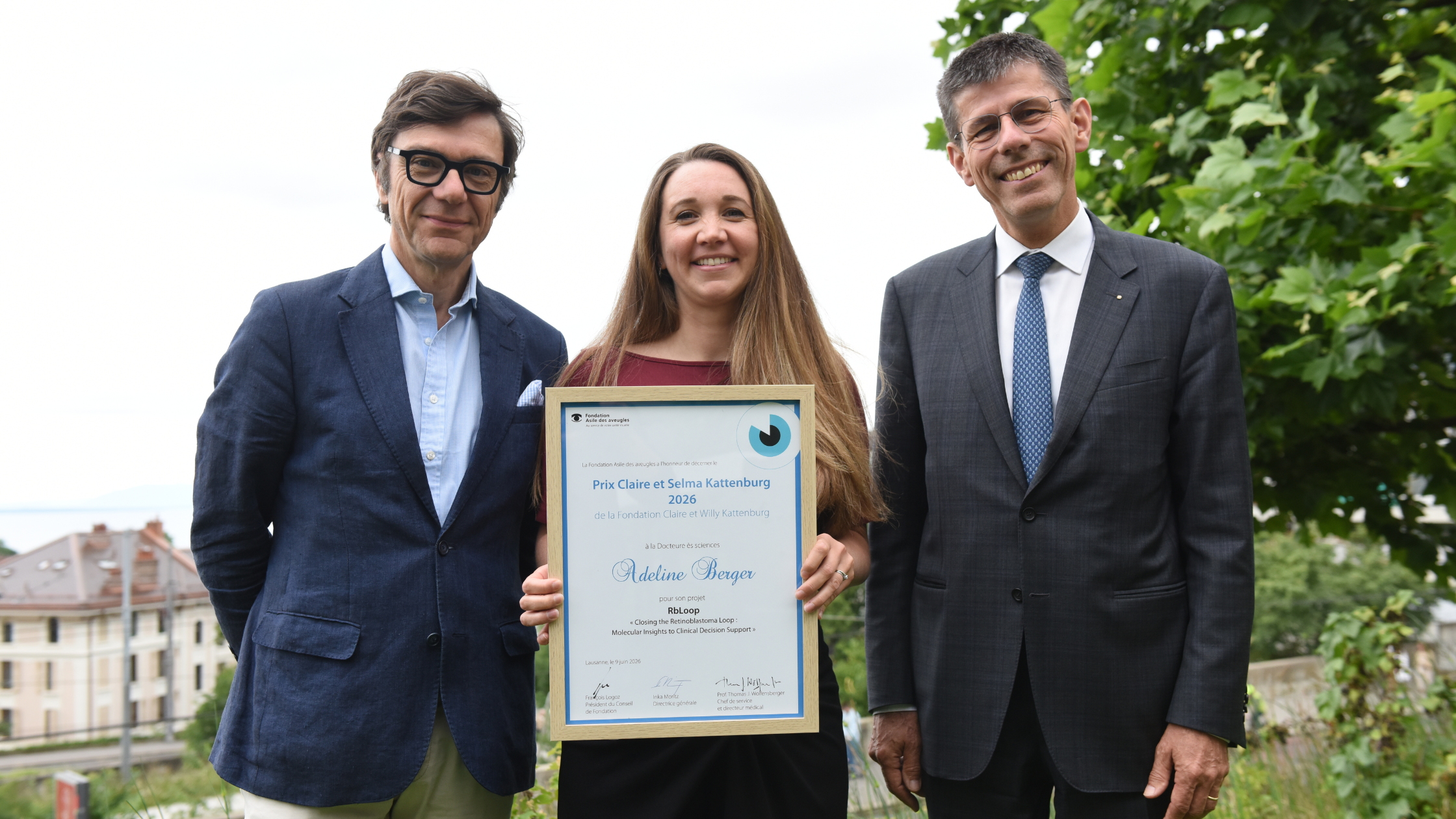 La Dre Adeline Berger avec le Prix Kattenburg 2026.