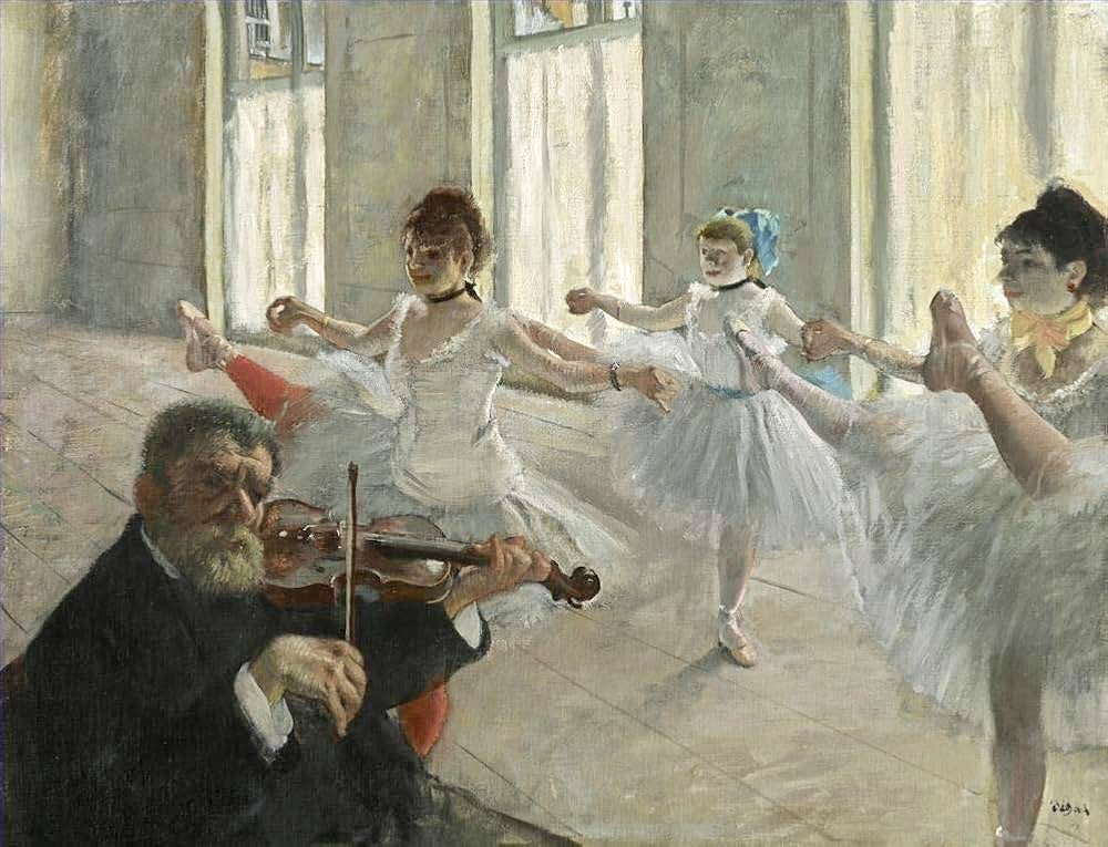 Peinture de Edgar Degas, La répétition, 1878