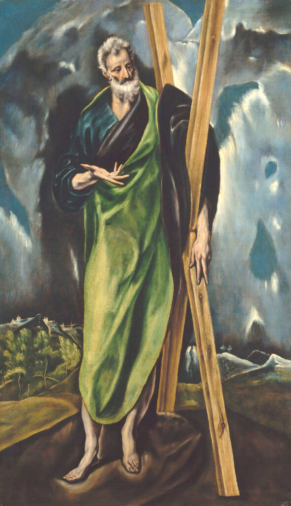 Peinture de El Greco, Saint André, vers 1610